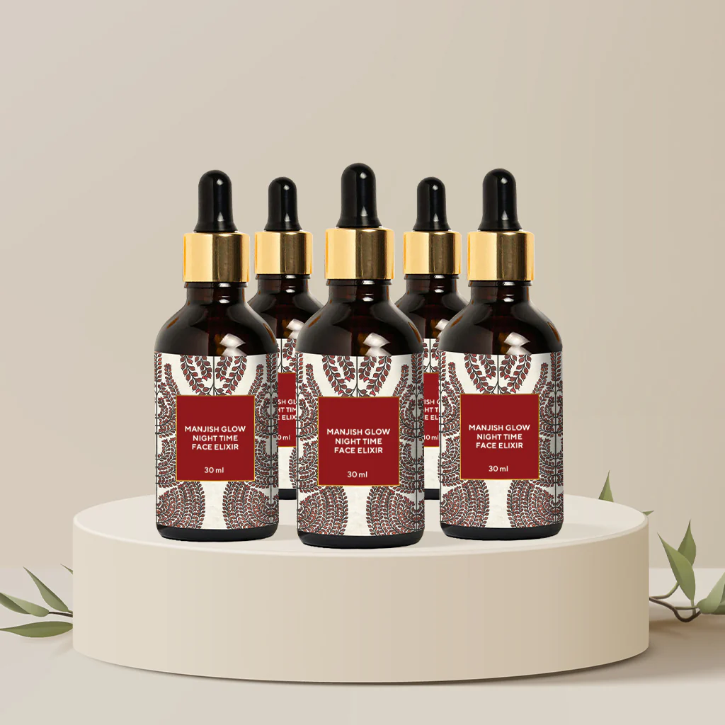 Manjish Glow Night Time Face Elixir - Pack of 5