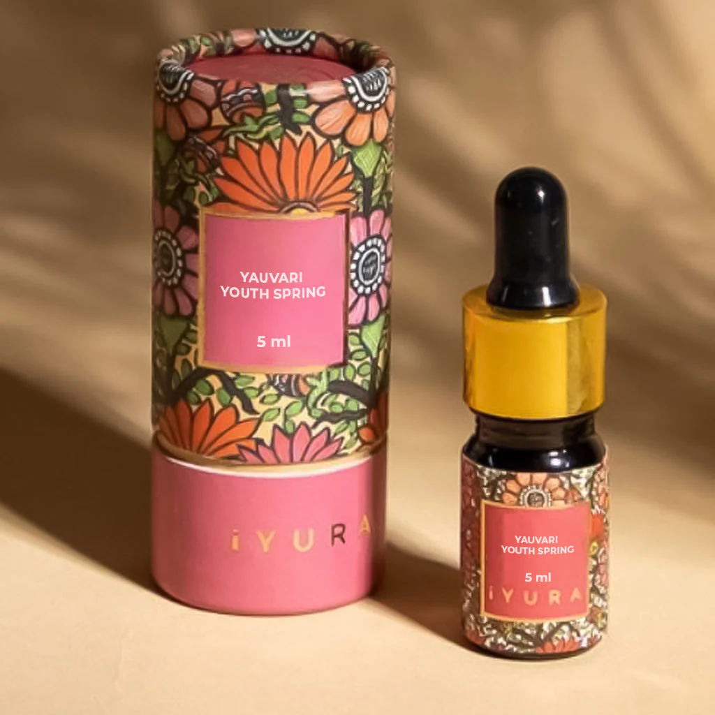 Mini Yauvari Amplified Youth Spring - An Ayurvedic Face Moisturising Oil with Black Gram - Rich, Colourless, Aromatic Youth Spring